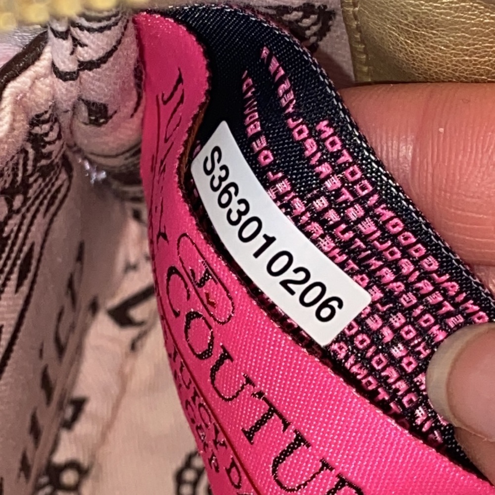 Vintage Juicy Couture BABY PINK Velour Terry BOWLER BAG Y2K RARE BARBIECORE - Picture 15 of 15